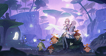 Genshin Impact : Lumine & Aranara’s Enchanted Aether Adventure, Aranara, Aether (Genshin Impact), Lumine (Genshin Impact), video game, Genshin Impact HD wallpaper