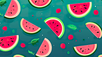 Watermelon Pattern, pattern, food, watermelon HD wallpaper