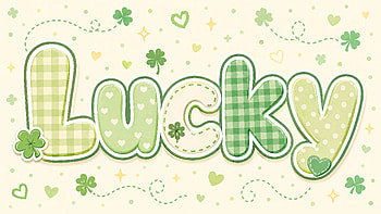 Lucky — Pastel Shamrock, Clover, St. Patrick's Day HD wallpaper