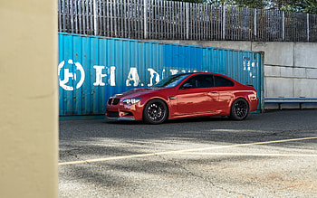 BMW M3, E92, red coupe, tuning M3 E92, exterior, red M3 E92, German cars, BMW HD wallpaper