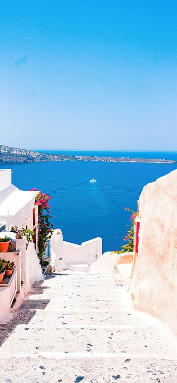 Greece, Breathtaking landscapes, Ancient ruins, Mediterranean beauty HD phone wallpaper