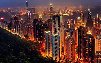 Hong Kong Skyline, Inspiring , Urban beauty, Enthralling cityscape HD wallpaper