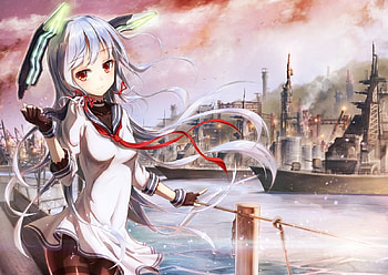 cute girl, anime, city, pretty, uniform, cute, girl, school HD wallpaper