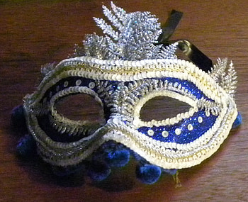 Blue Mask, blue, silver, mask, color HD wallpaper