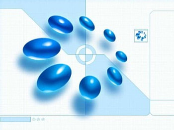 Little blue pills, on white, blue, ovals, circular design HD wallpaper