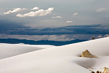 White Sands, clouds, white, sky, sand HD wallpaper