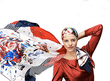 Blowing Scarf VI, headscarf, flowing, blowing, head scarf, scarf, silk scarf, silk HD wallpaper