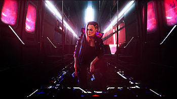 Woman, futuristic, Cyberpunk 2077, game art HD wallpaper