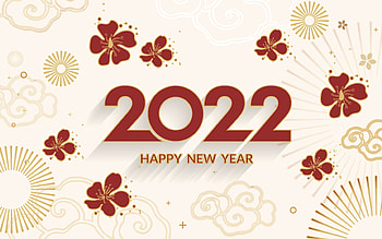Happy New Year!, flowers, 2022, red, new year HD wallpaper