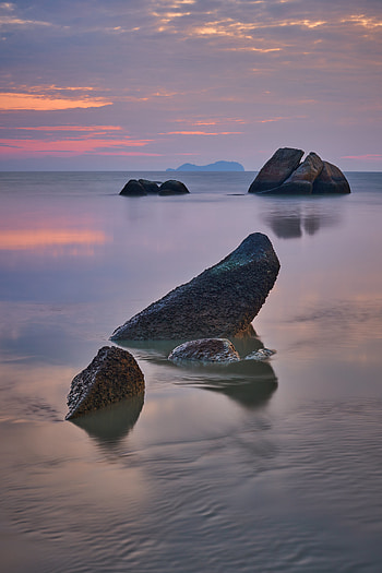 Nature, Stones, Sky, Sea, Rocks, Horizon HD phone wallpaper