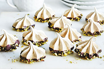 Choc dipped meringues, Coffee-infused, Rich chocolate, Irresistible treats HD wallpaper