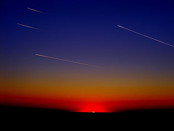 Planes Stripes In Sky, sky, planes HD wallpaper