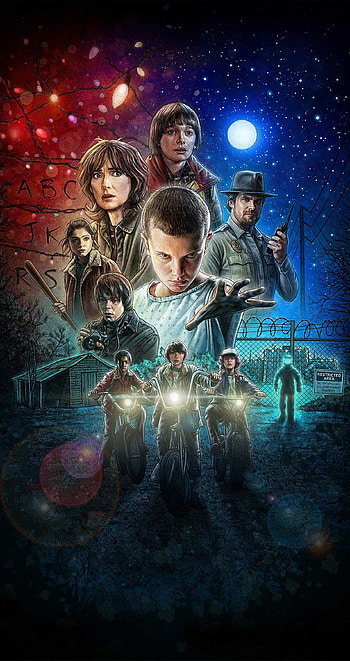 Stranger Things, Iconic TV show, Unforgettable moments, Nostalgic HD phone wallpaper