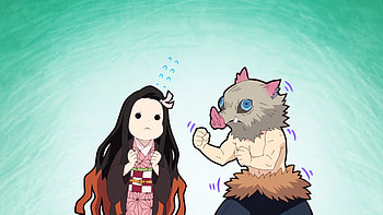 Kimetsu no Yaiba, Demon Slayer: Kimetsu no Yaiba, Nezuko Kamado, Inosuke Hashibira HD wallpaper