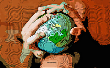Save planet, , vector art, Save planet drawing, Save planet art, vector drawing, save earth, abstract drawing, Save the World HD wallpaper