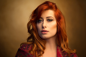 Unknown Model, babe, lady, model, red head, woman HD wallpaper