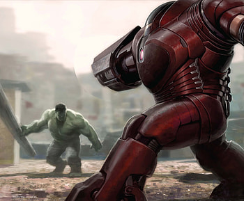 Iron Hulkbuster And Hulk Fight Avengers Infinity War 2018 Artwork, iron-man, hulk, avengers-infinity-war, 2018-movies, movies, artwork HD wallpaper