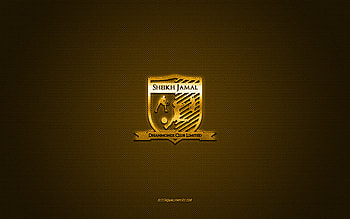 Sheikh Jamal Dhanmondi Club, Bangladeshi football club, yellow logo, yellow carbon fiber background, Bangladesh Premier League, football, Dhaka, Bangladesh, Sheikh Jamal Dhanmondi Club logo HD wallpaper