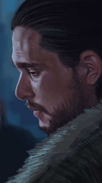 Jon Snow, Game Of Thrones Art, game of thrones, art, man, got HD phone wallpaper