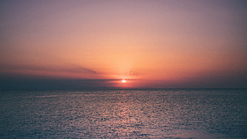 Nature, Sunset, Sea, Horizon HD wallpaper
