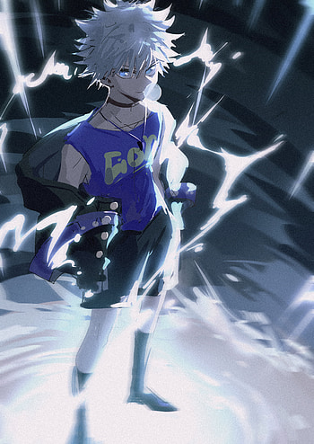 Killua Zoldyck, Fullsize , Zerochan fanart, Cool anime character HD phone wallpaper