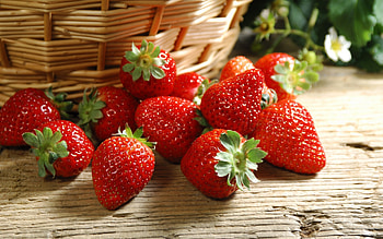 Landscape, Food, Strawberry HD wallpaper