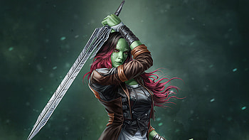 Gamora Artwork, gamora, superheroes, artwork HD wallpaper