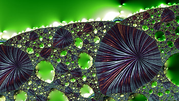Trippy Psychedelic Fractal, trippy, psychedelic, aesthetic, green, Abstract, fractal, abstract green HD wallpaper