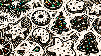 Festive Cookies & Holiday Treats, christmas ornaments, cookie, christmas tree, star, snowflake HD wallpaper