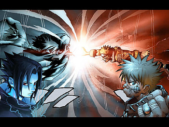 Ultimate Fight, sasuke, power, anime, nartuto, fight, friends HD wallpaper