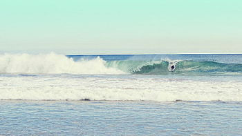 Preview beach, ocean, waves, sea, sand, surf HD wallpaper
