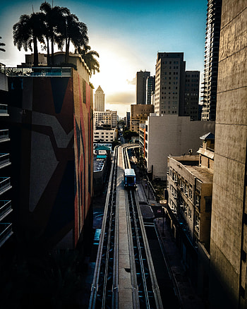 Cities, City, Building, View From Above, Train HD phone wallpaper