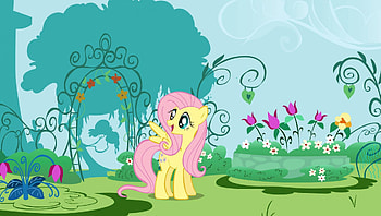 Fluttershy's Garden, Fluttershy, Garden, Friendship is Magic, My Little Pony HD wallpaper