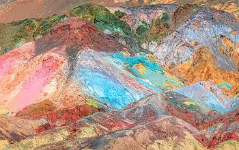 Colorful Death Valley N.P., California, desert, colorful, nature, usa HD wallpaper