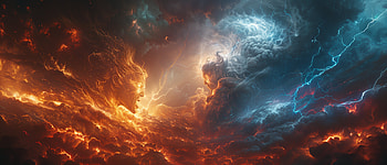 Divine Power: of God, Sky, and Lightning, god, sky, lightning HD wallpaper