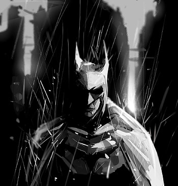 Batman, dark knight, sketch, art HD phone wallpaper