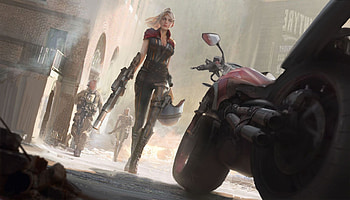 Scifi Warrior Women With Gun, fantasy-girls, scifi, warrior, gun, artist, artwork, digital-art HD wallpaper