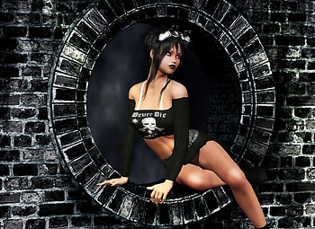 Sexy Girl, sexy, girl, black, 3d HD wallpaper
