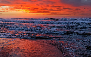 Sunset, Macbook nature , Stunning colors, Peaceful vibe HD wallpaper