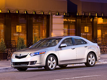 Auto, Acura, Cars, Building, Asphalt, Side View, Style, Akura, 2008, Street, Silver Metallic, Tsx HD wallpaper