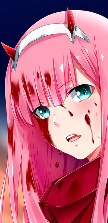 Zero Two — Bloodstained (Darling in the FranXX), Zero Two (Darling in the FranXX), Anime, Darling in the FranXX HD phone wallpaper