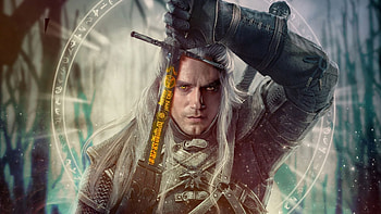 The Witcher, sword, witcher, warrior, man HD wallpaper