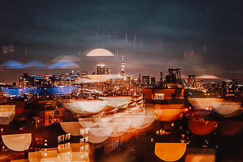 City Evening Buildings Bokeh , city, buildings, bokeh-effect, graphy HD wallpaper