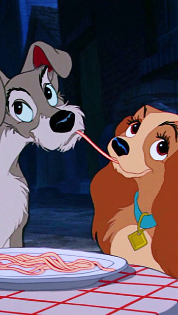 Walt Disney, Lady and the Tramp, Animation, Disney drawings HD phone wallpaper