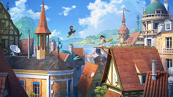 Kiki and Chihiro, Kiki's Delivery Service HD wallpaper