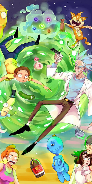 Rick and Morty , High-quality , Wallshub collection, Aesthetic design HD phone wallpaper