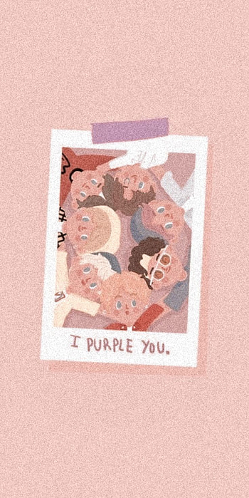 I purple you, bts, art, pink, ipurpleyou HD phone wallpaper