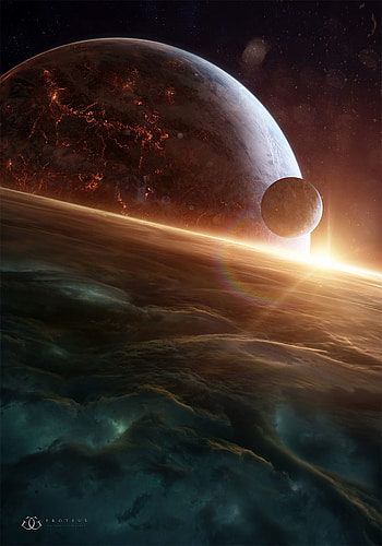 Planets, Universe, Galaxy, Open Space HD phone wallpaper