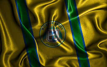 Hortolandia flag, , silk wavy flags, brazilian cities, Day of Hortolandia, Flag of Hortolandia, fabric flags, 3D art, Hortolandia, cities of Brazil, Hortolandia 3D flag HD wallpaper