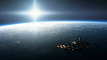 International Space Station, Themed , Earth view HD wallpaper
